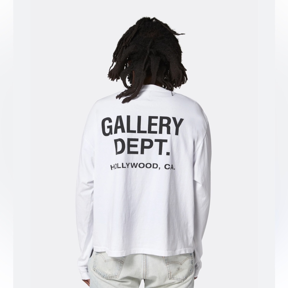 GALLERY DEPT. SOUVENIR LONG SLEEVE TEE White size M Medium Large Men Brand New